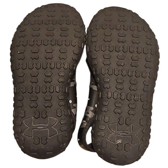 Under Armour Black/Gray/White Camo Sandals - Picture 4 of 6